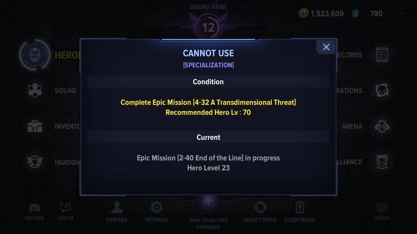 A locked part of the game