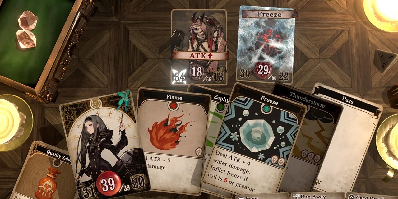 Voice of Cards Combat Melanie Attacks