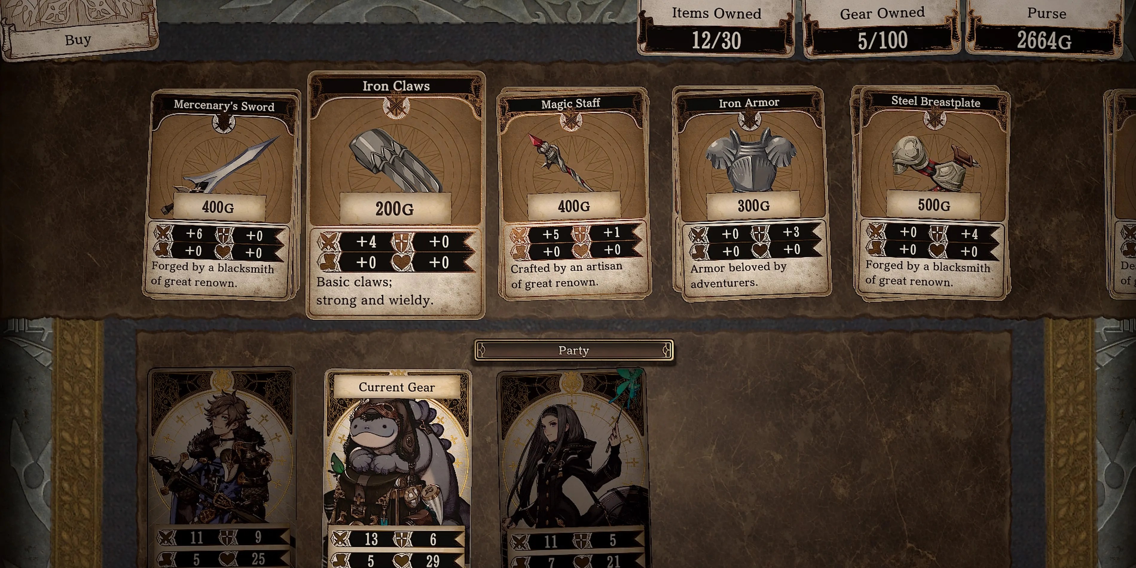 Voice of Cards Equiptment