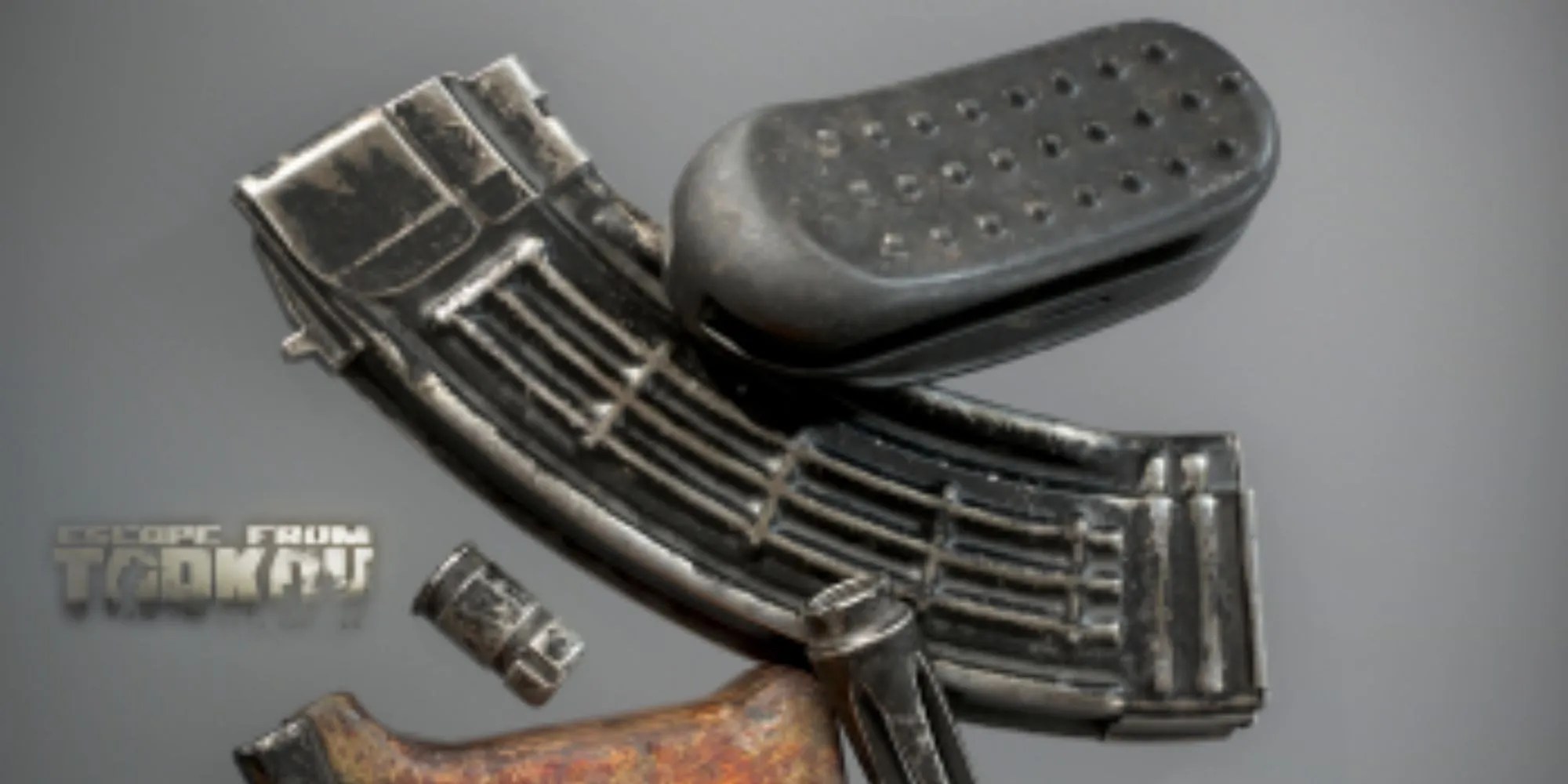 Ammo and weapon parts in Escape from Tarkov