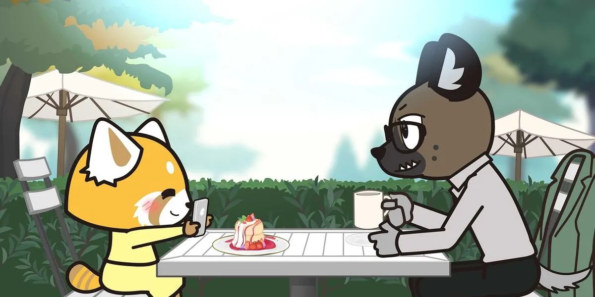 Haida and Retsuko in a park.
