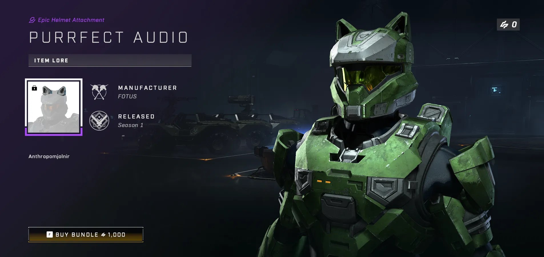 Halo Infinite is Selling a Cat Ears Cosmetic This Week