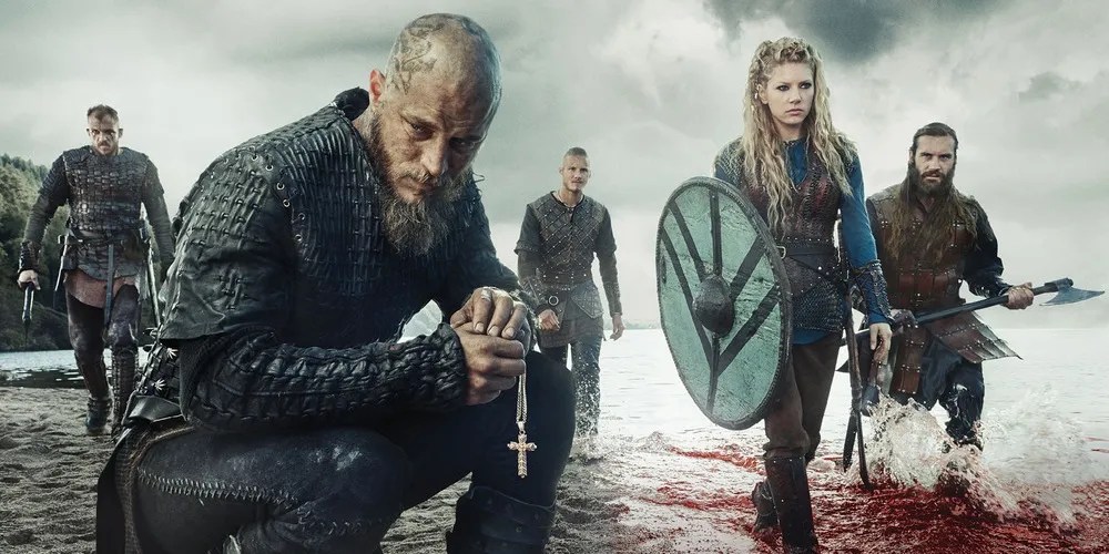 Ragnar, Floki, Lagertha, Bjorn, and Rollo in Vikings
