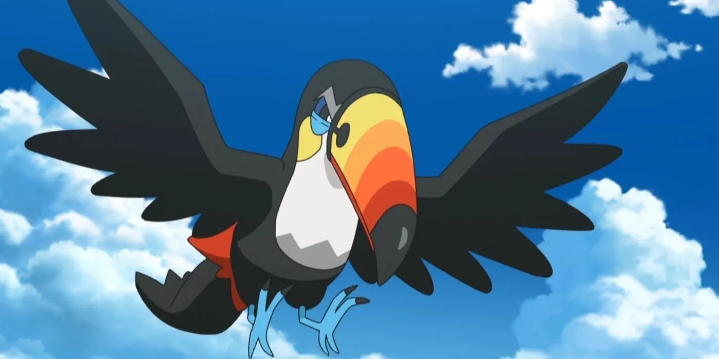 Toucannon flying in Pokemon