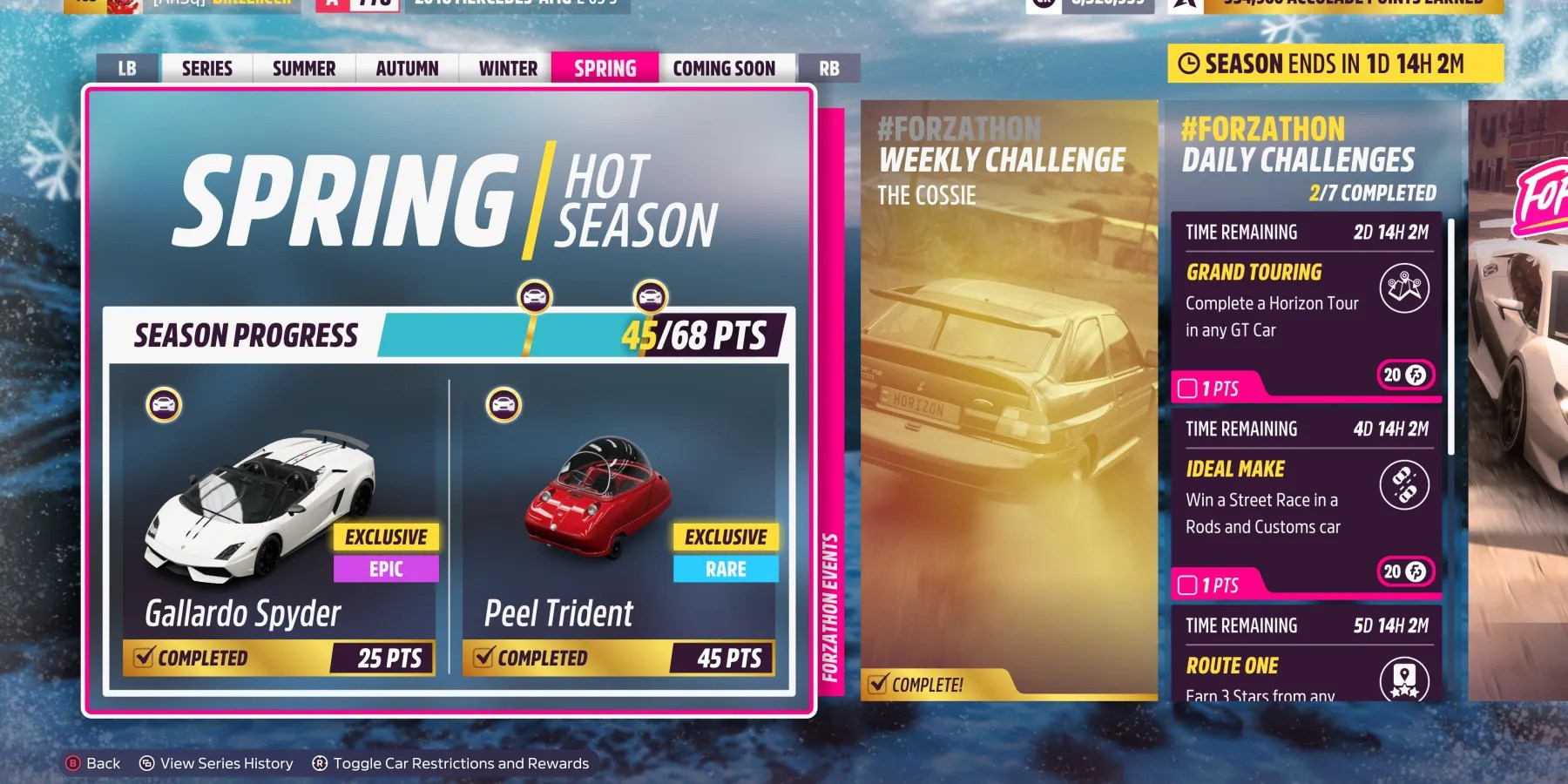 Spring Challenges Series 2 Forza Horizon 5