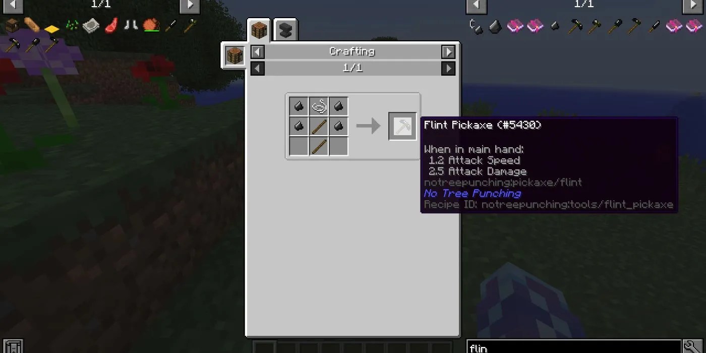 Minecraft RLCraft Flint Tools