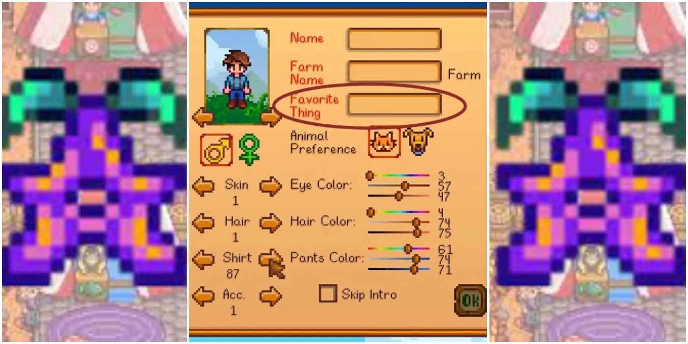 Stardew Valley What Does The Player's "Favorite Thing" Do?