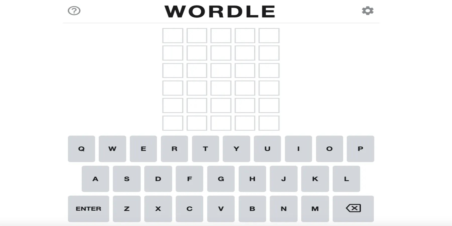 wordle game keyboard