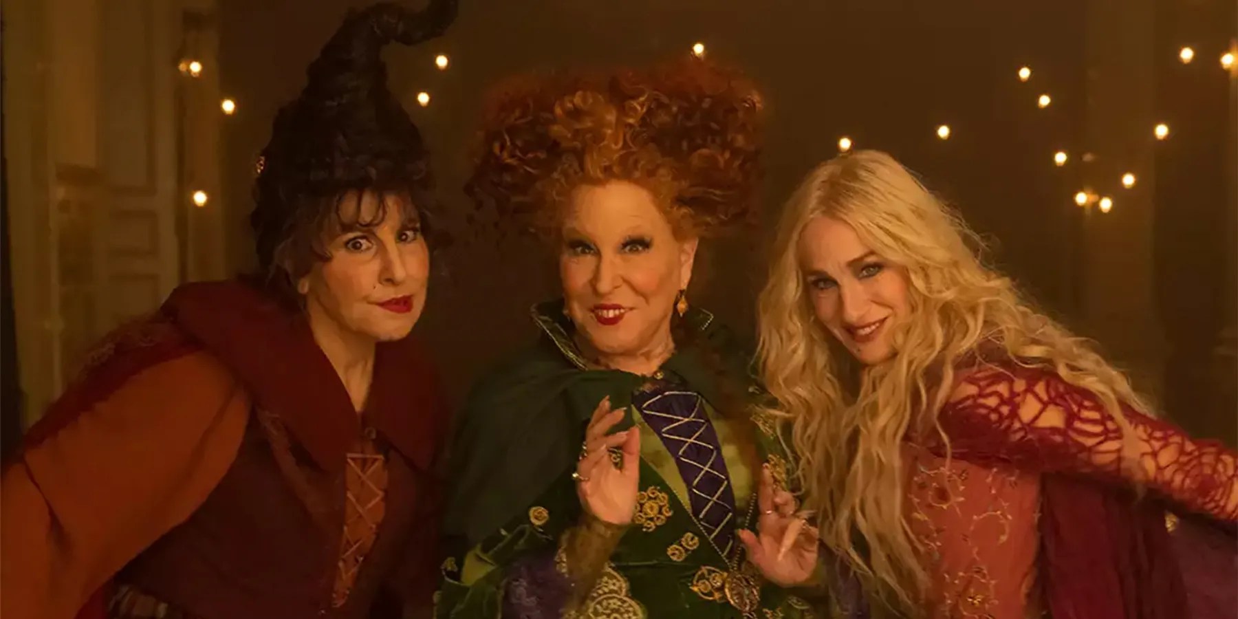 The Sanderson sisters in Hocus Pocus 2