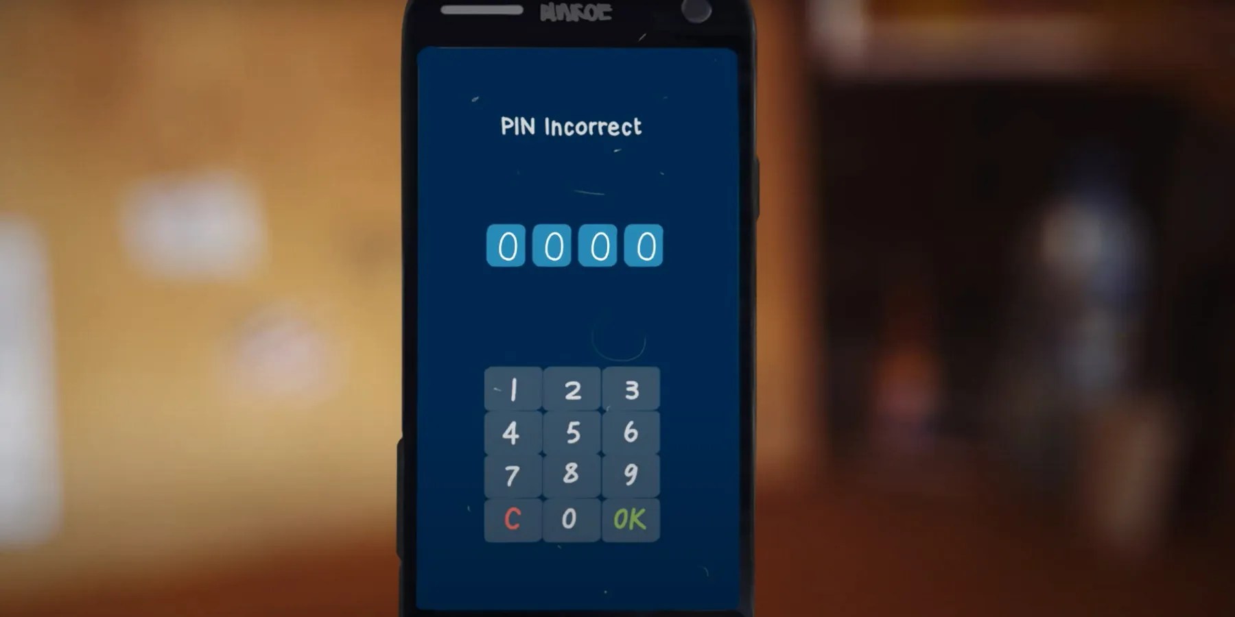 Entering an incorrect code into Nathan&rsquo;s phone during episode 4 of Life is Strange