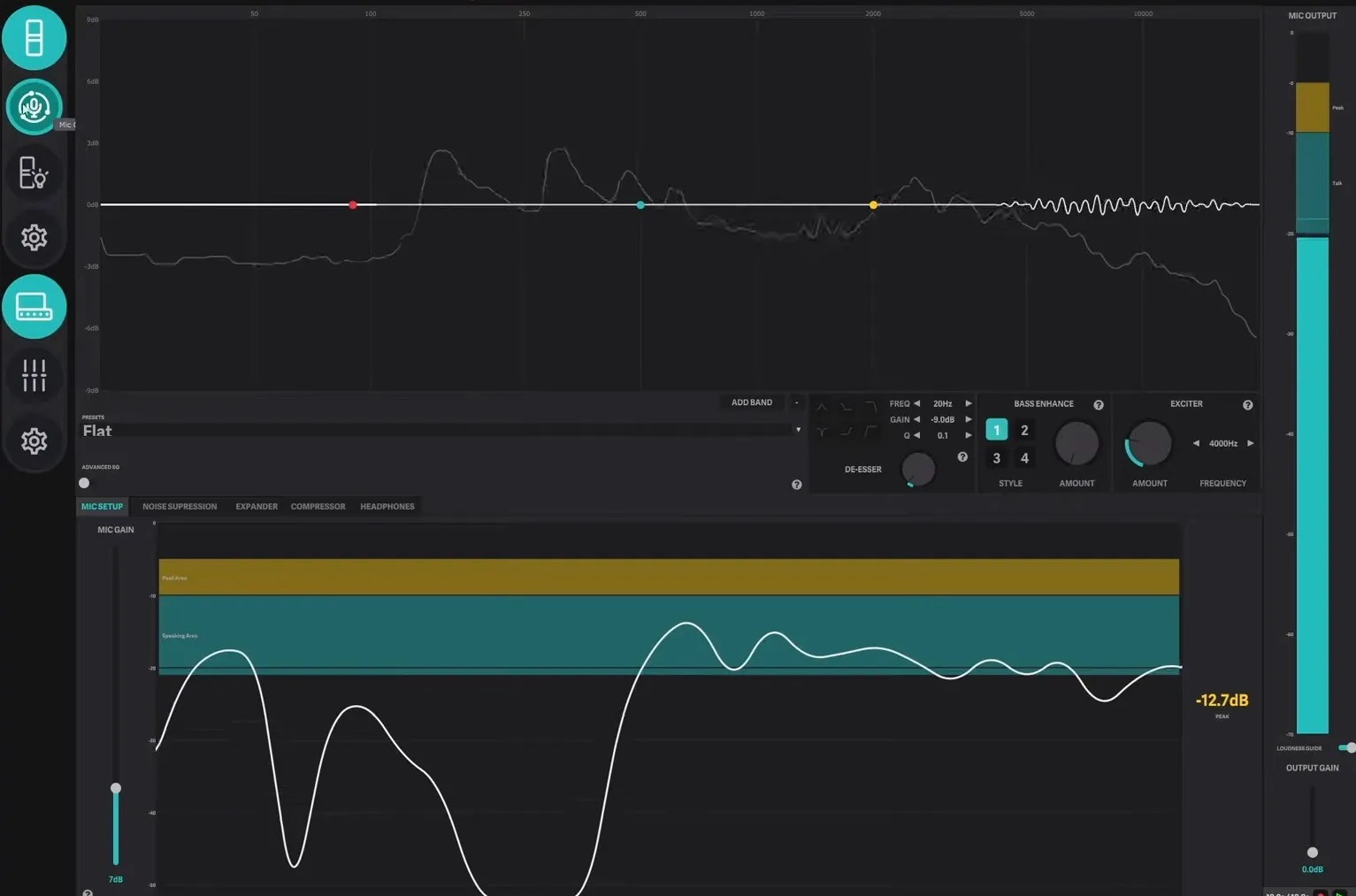 beacn app usb mic gain control