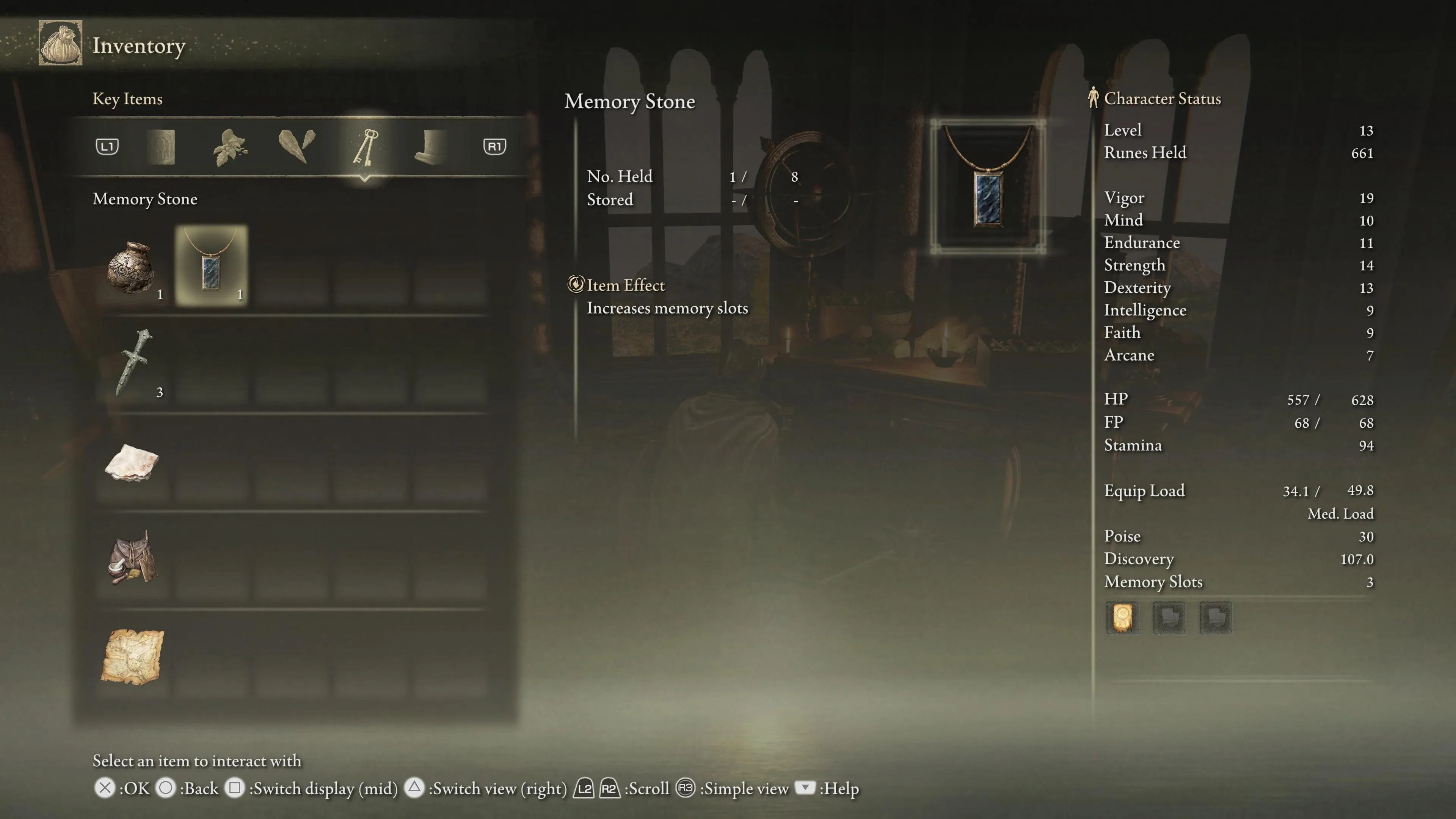How to equip memory slots elden ring