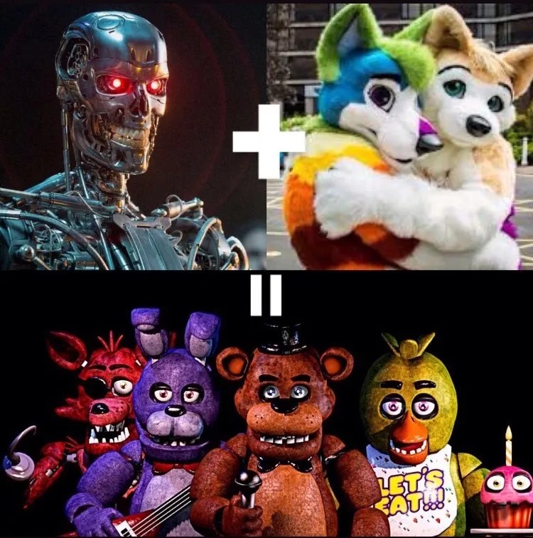 terminator five nights at freddy’s meme