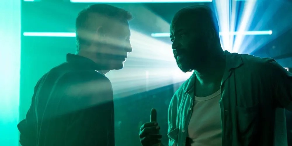 Felix and James in a night club