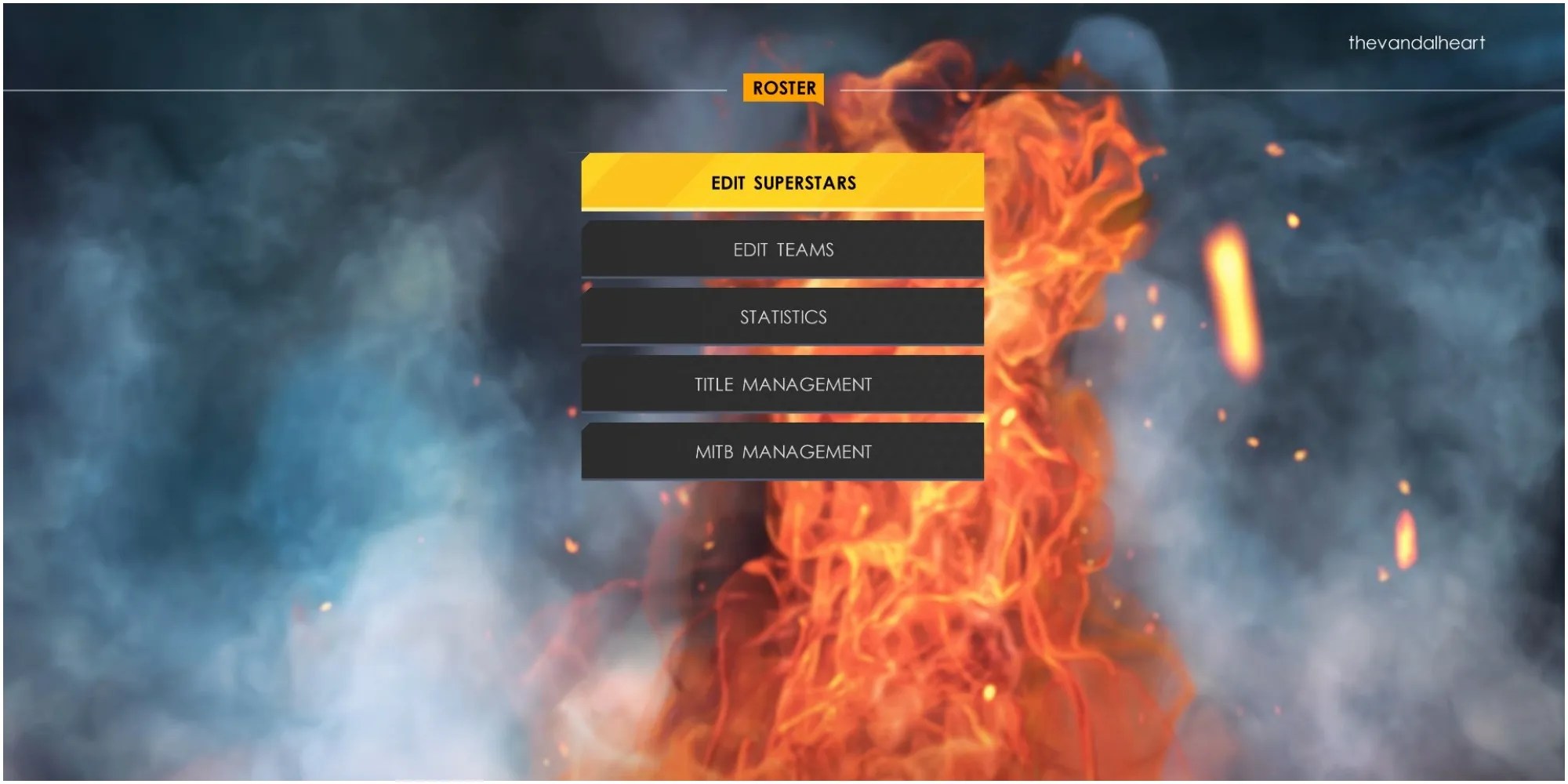 WWE 2k22 Edit Menu