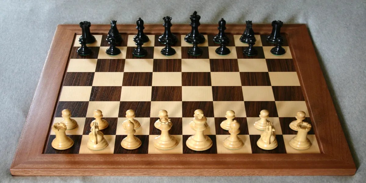 Chess board in starting position