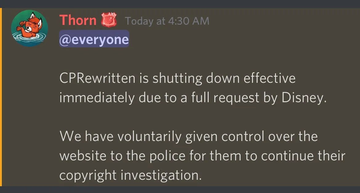 Club-Penguin-Rewritten-Shut-Down
