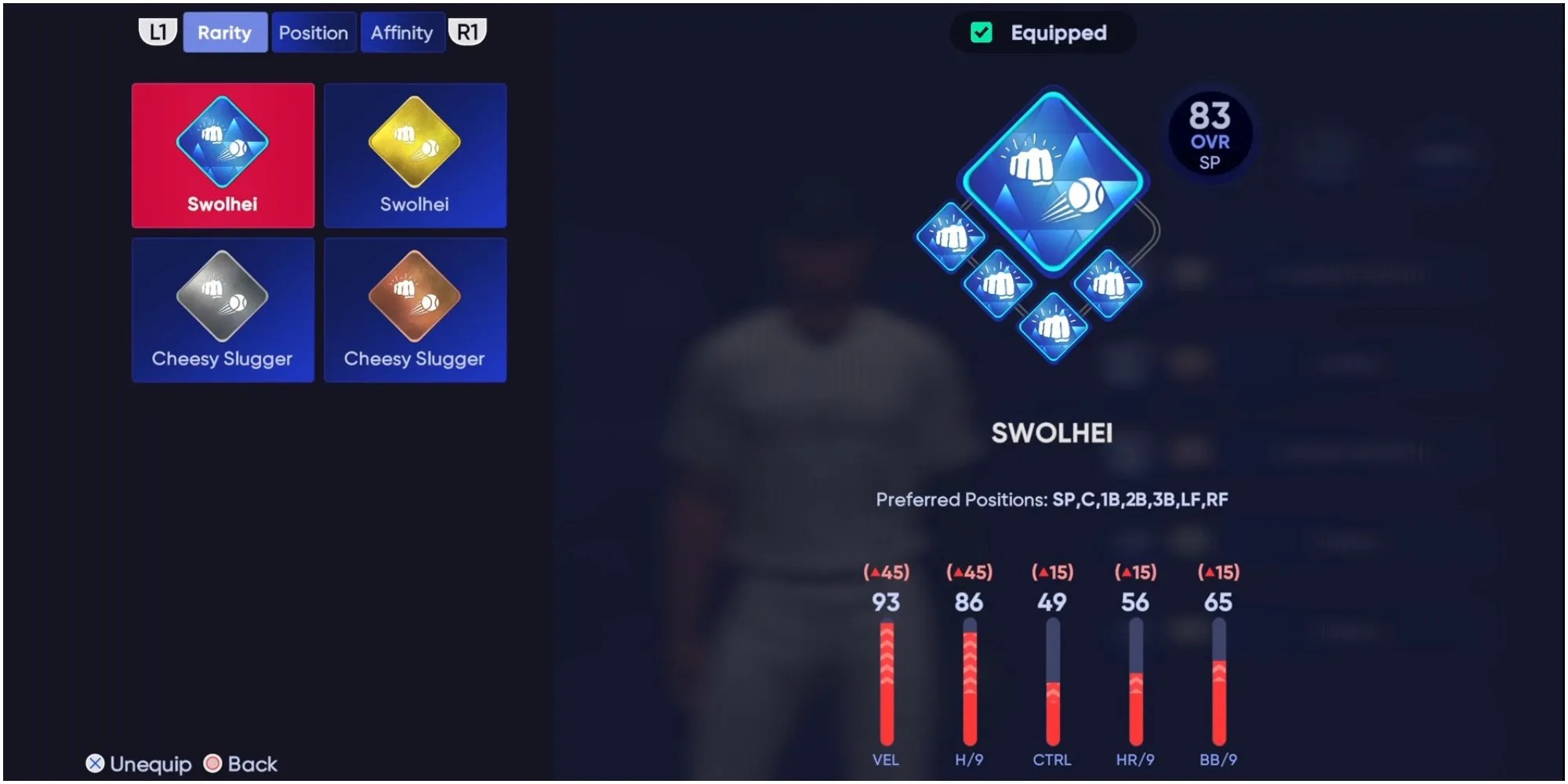 MLB The Show 22 Selecting A Diamond Power Archetype