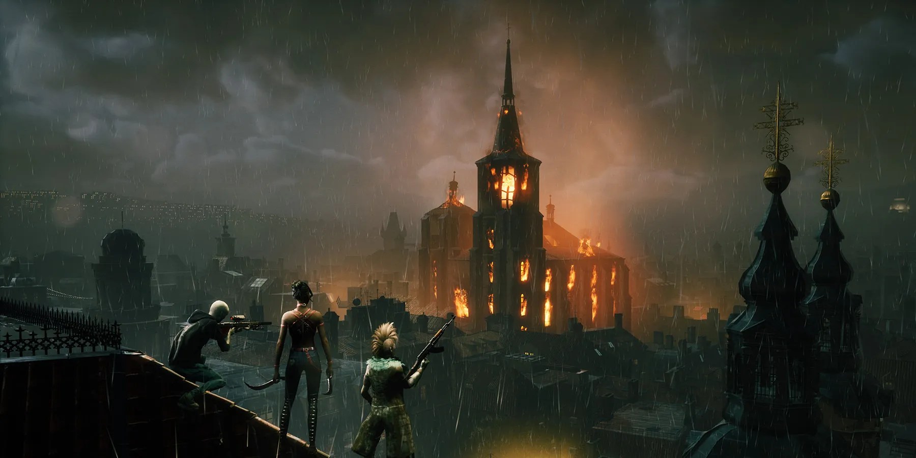 Vampires overlooking a location