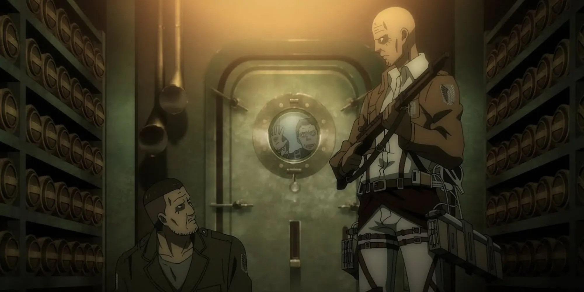 attack on titan theo magath and keith shadis