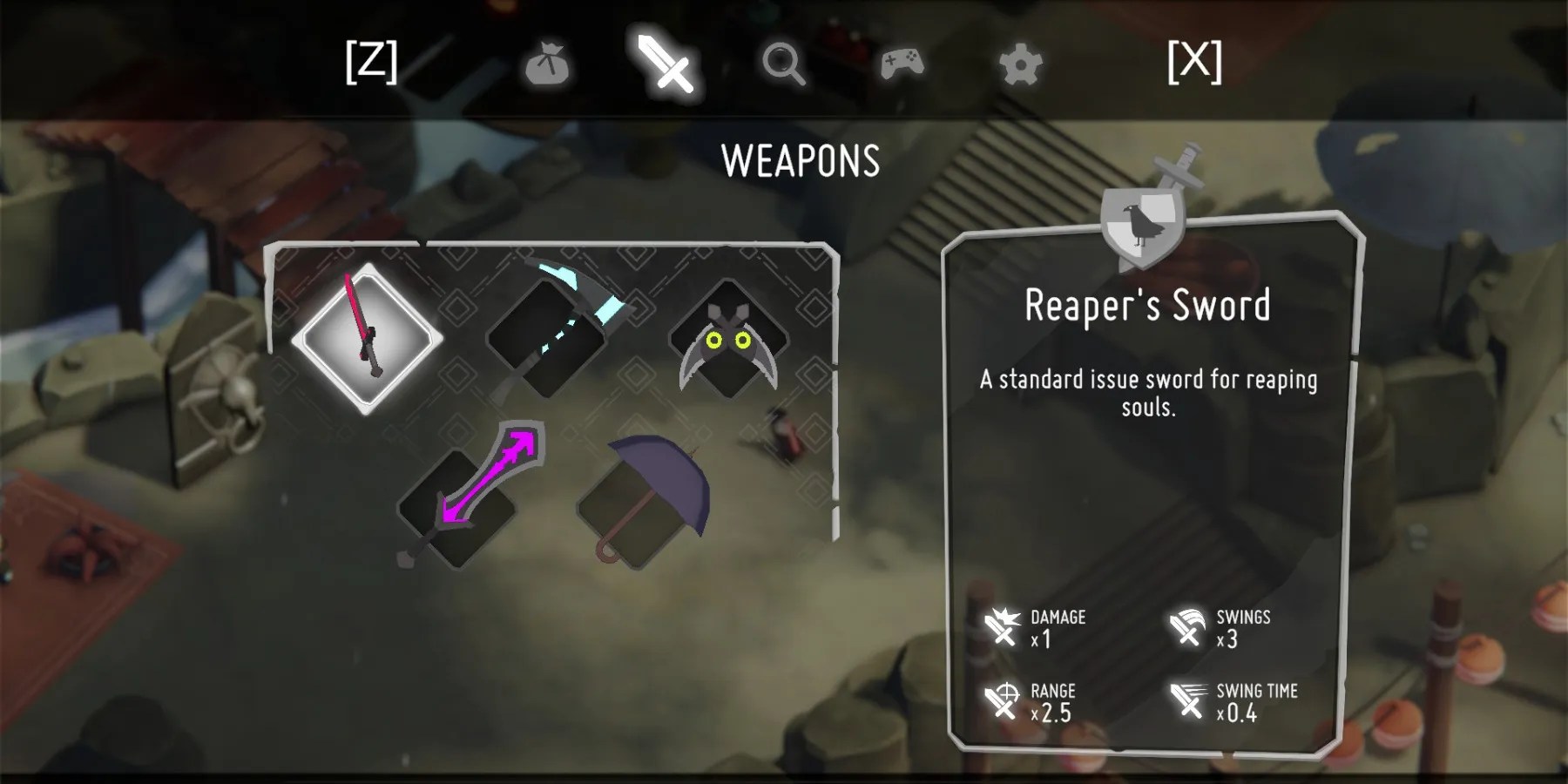 Image of a Melee weapon in Deaths Door.