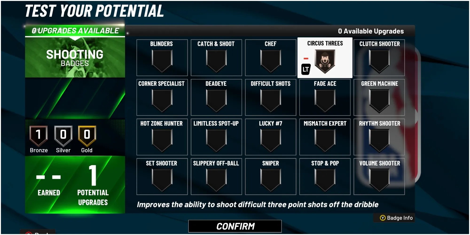 NBA 2K22 Getting The Circus Threes Badge