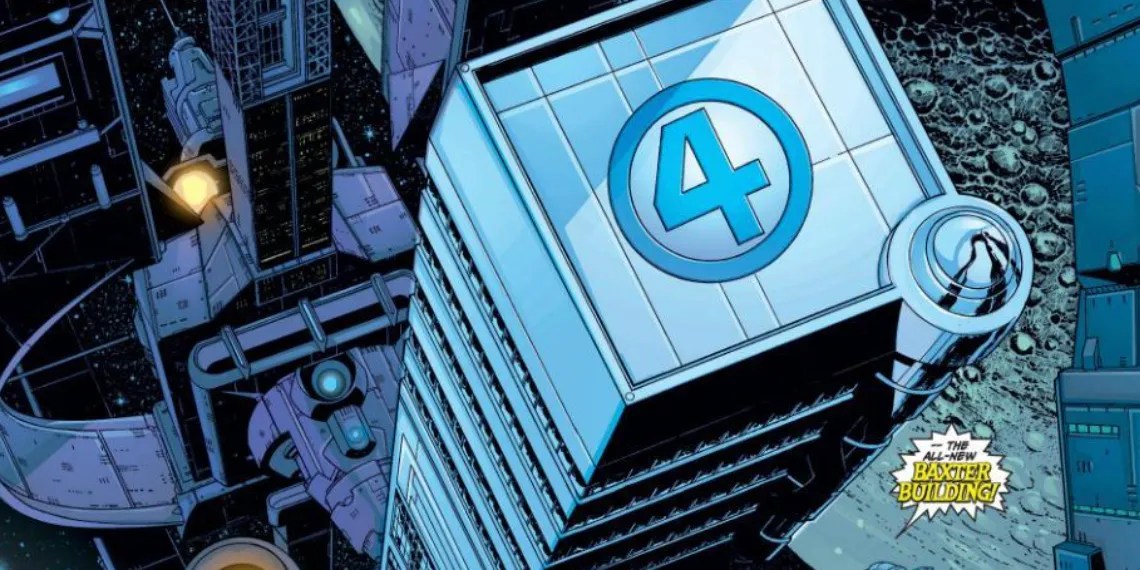 The Baxter Building in space in Marvel comics
