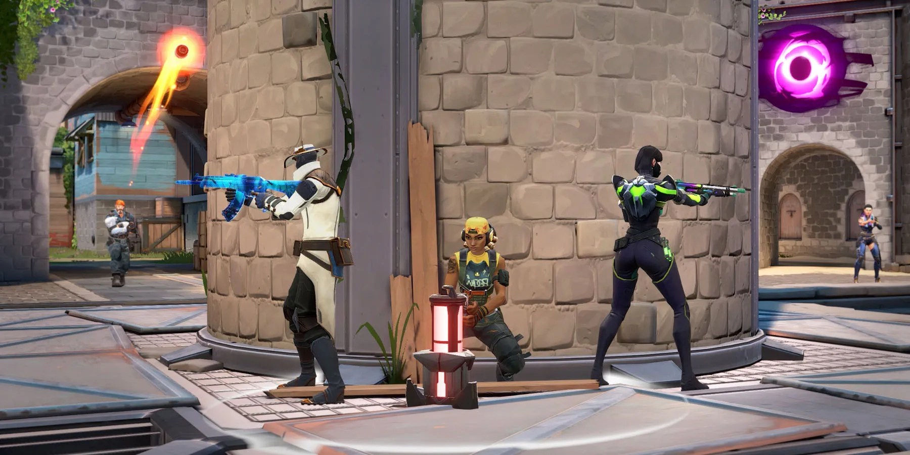 A team defending the Spike