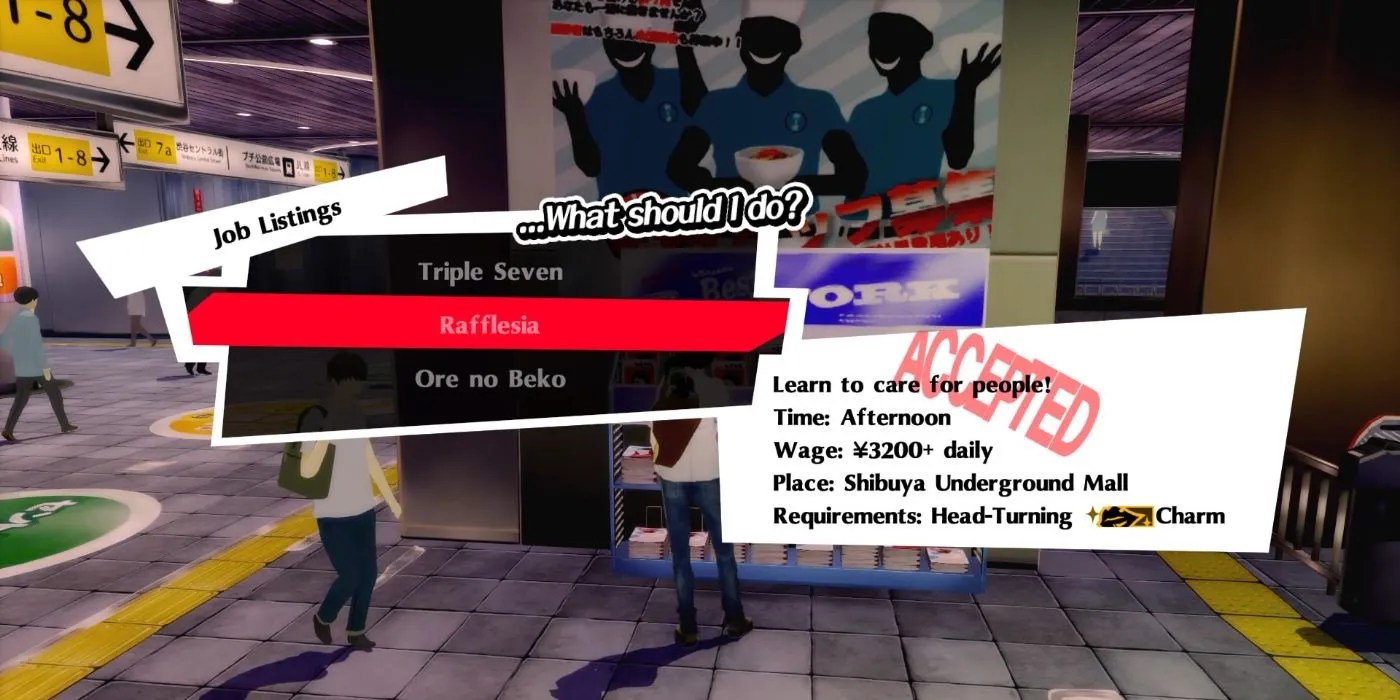 persona 5 royal part time job