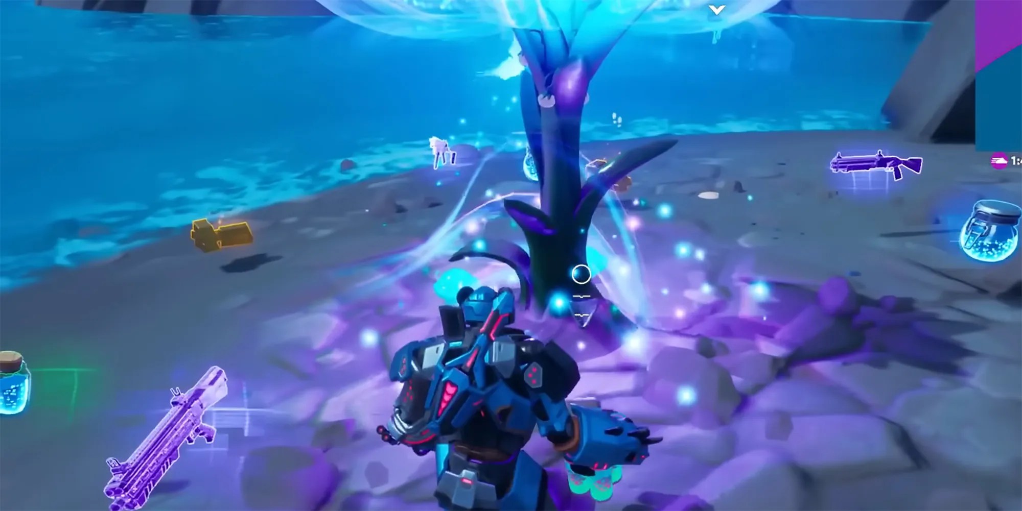 Fortnite - Using Chug Splashes To Replenish A Reality Sapling Fruit