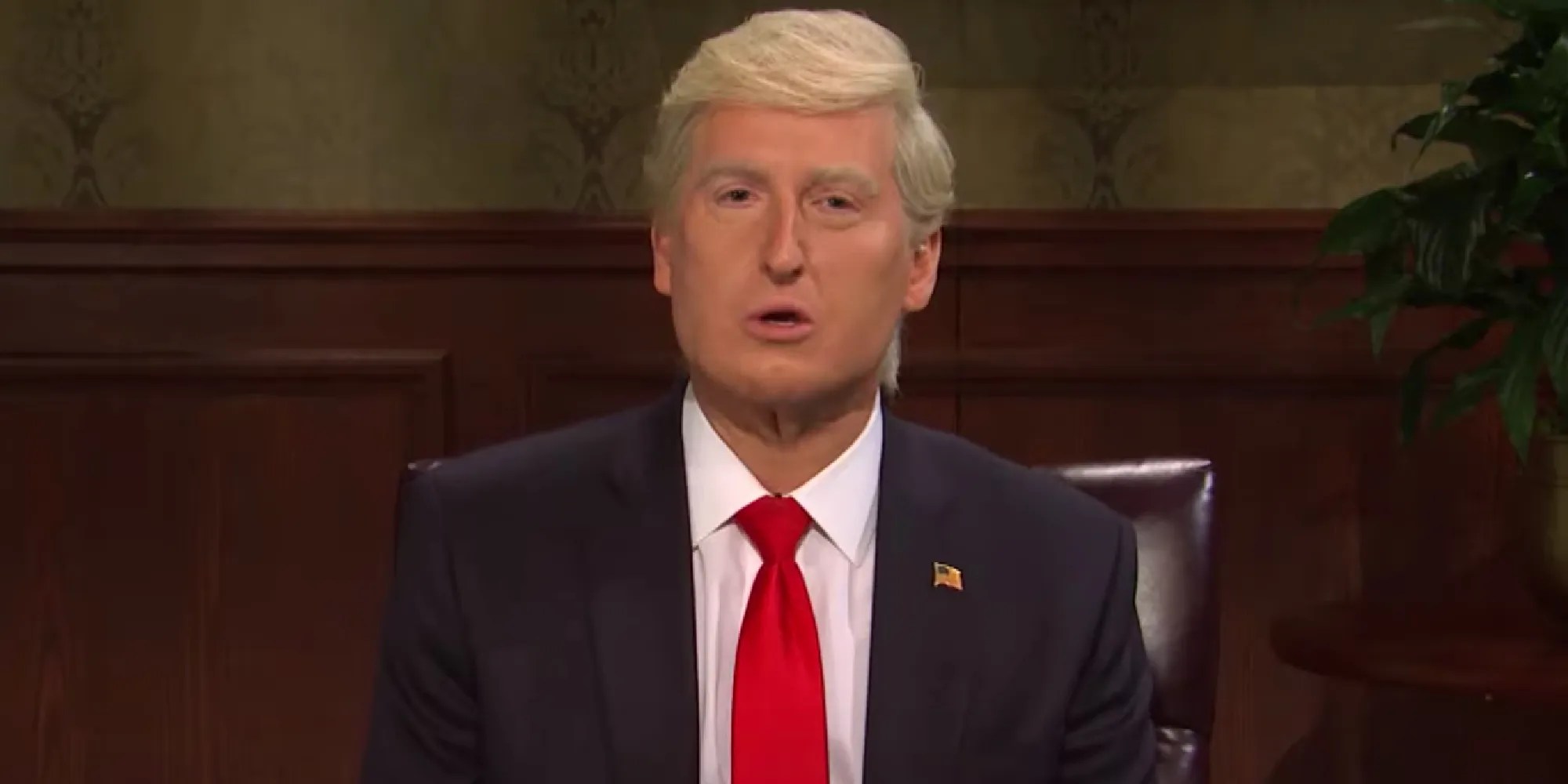 James Austin Johnson as Donald Trump in an SNL cold open
