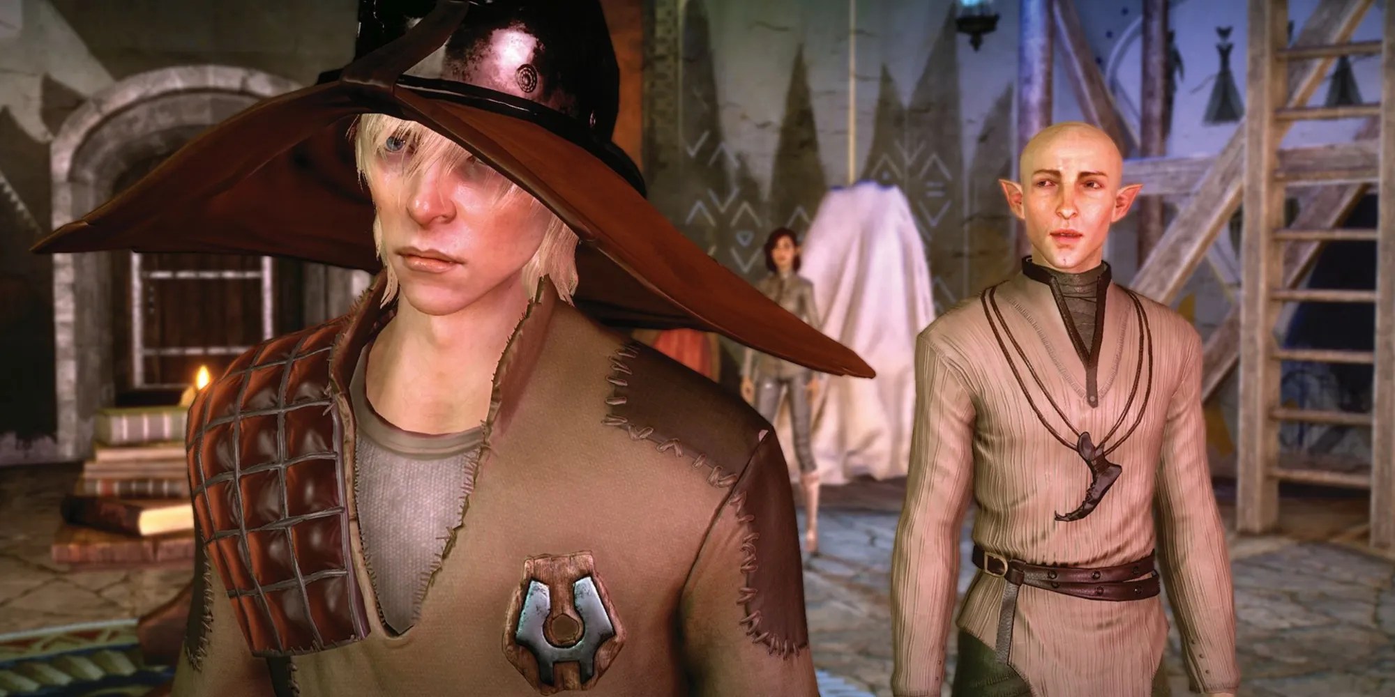 Solas talking to Cole in Dragon Age: Inquisition