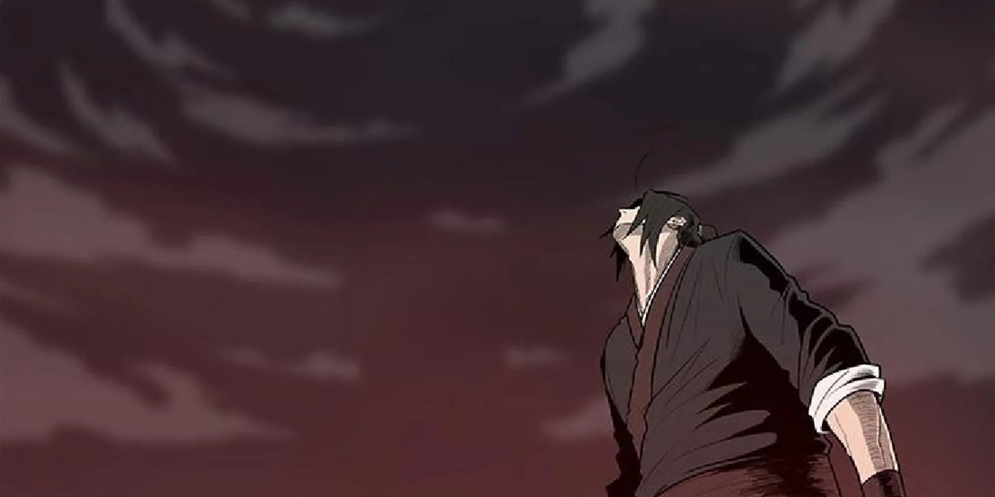 Legend Of The Northern Blade - Main Character Regretting His Actions And Looking Toward The Sky