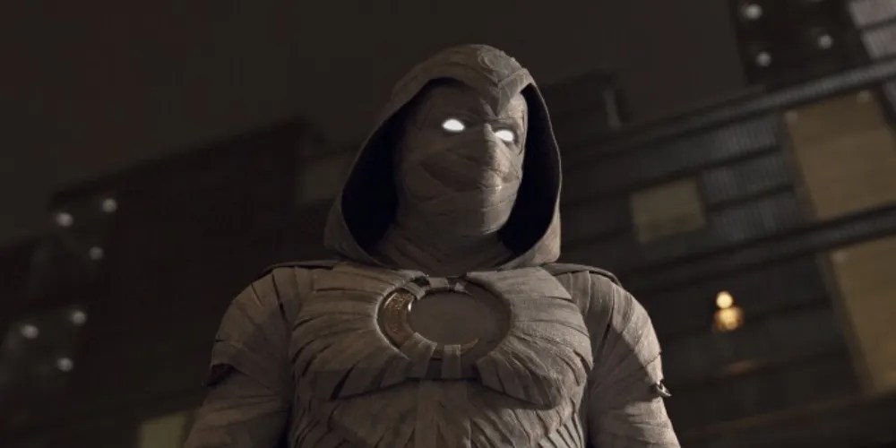Moon Knight wearing his suit