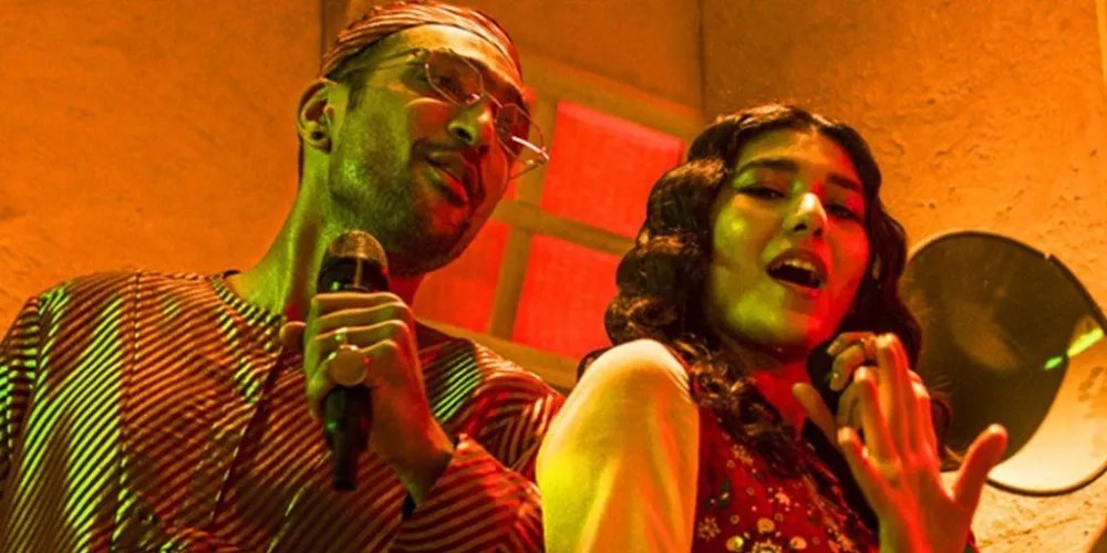 Ali Sethi and Shae Gill during the set of &lsquo;Pasoori&rsquo;