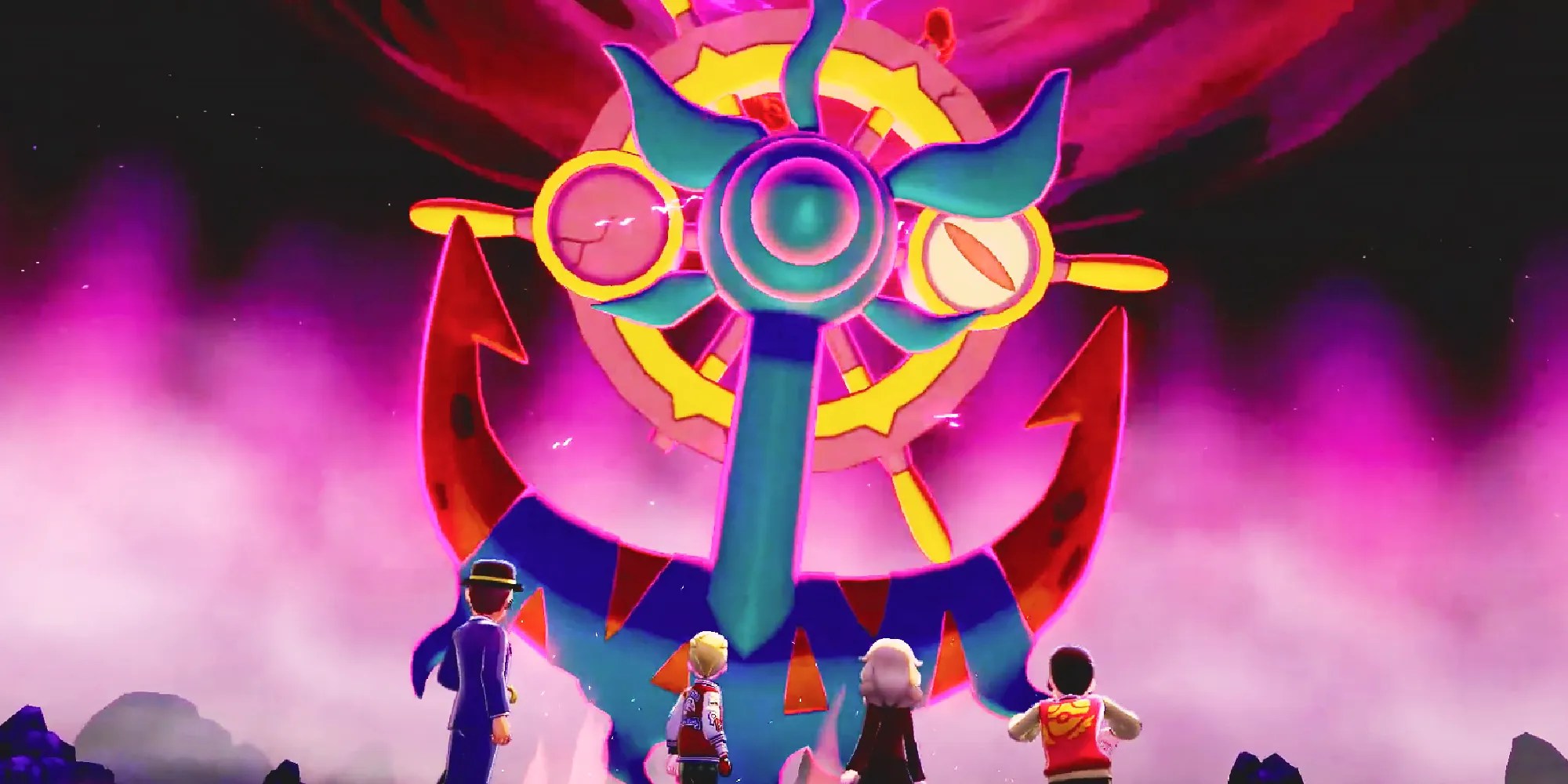 A Dhelmise appearing in a Max Raid battle in Sword &amp; Shield