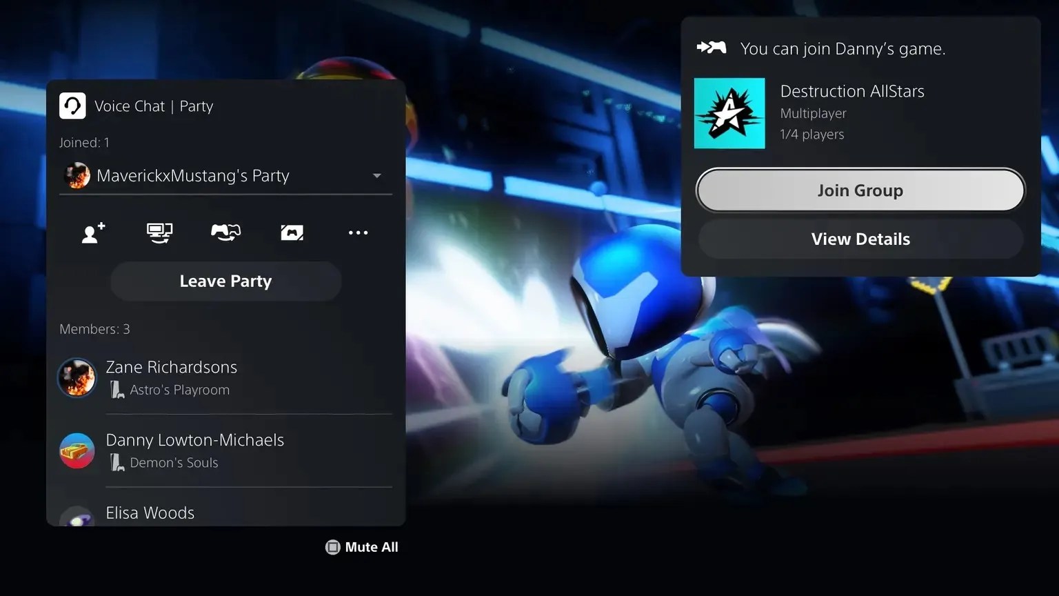 ps5 joinable game notification