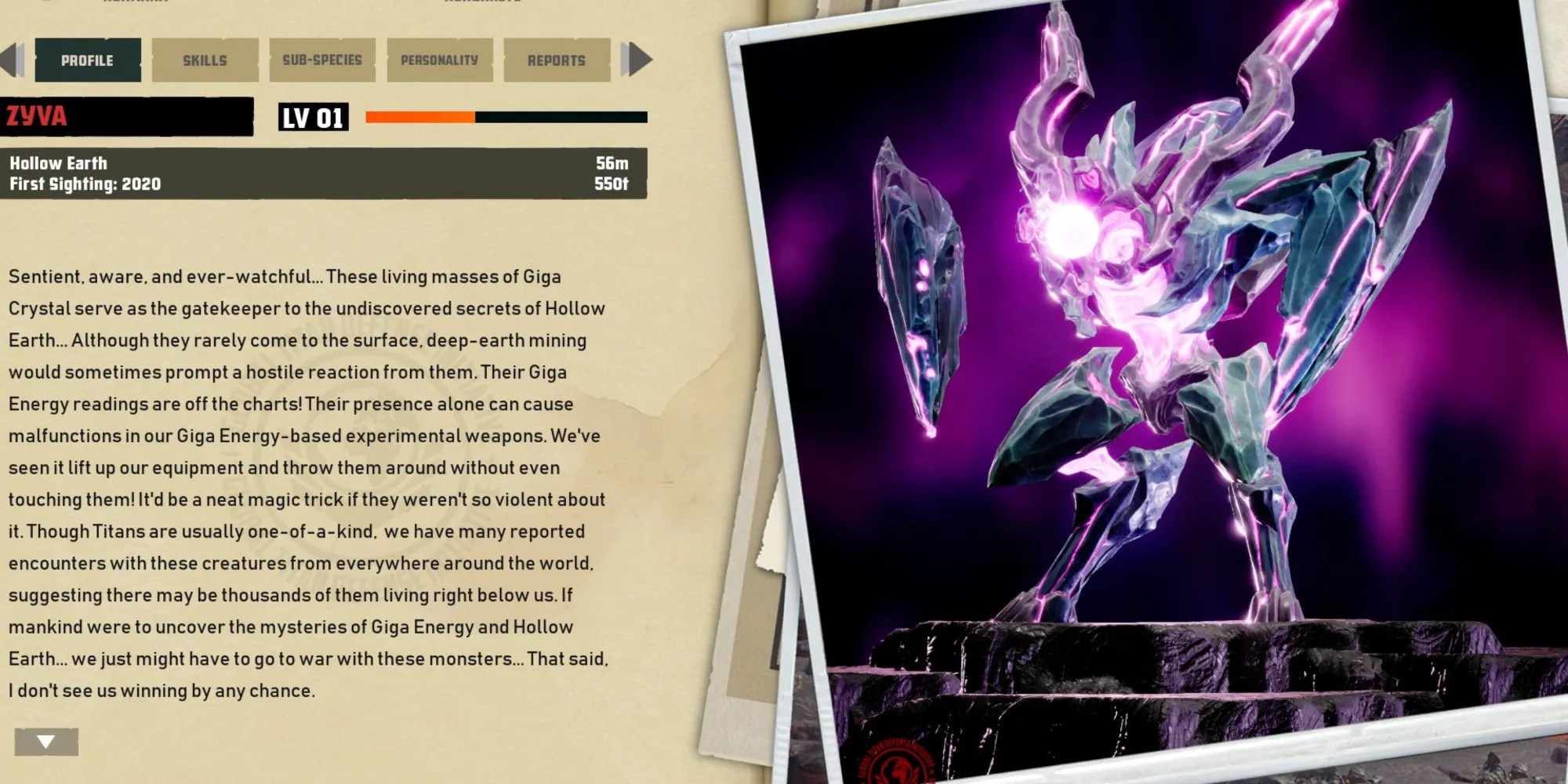 GigaBash Zyva is a massive beast who can command gravity