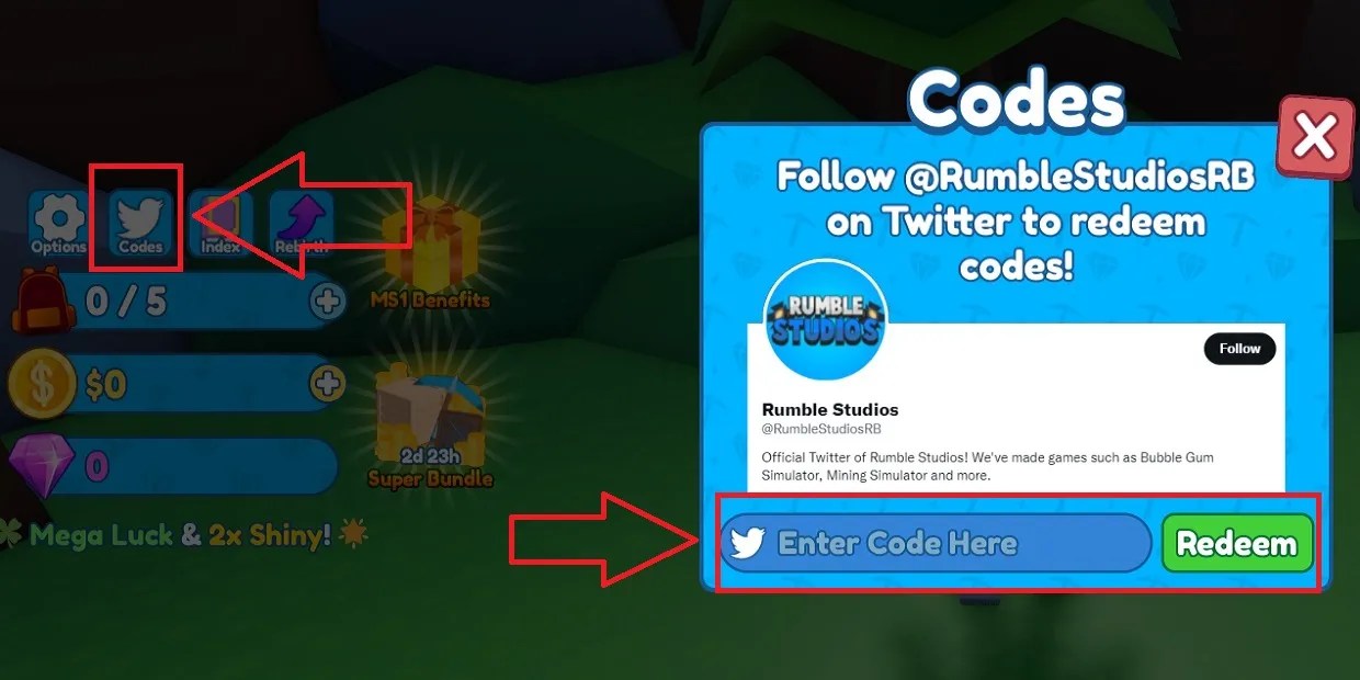 Mining Simulator 2 Code Redemption Roblox