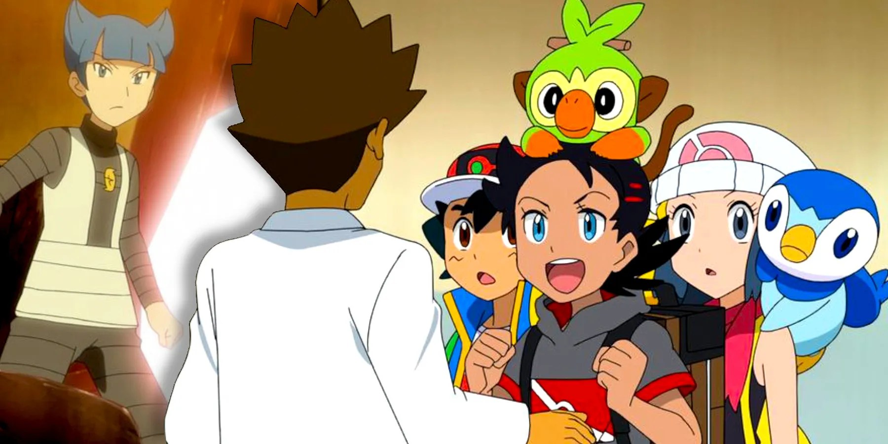 Pokemon The Arceus Chronicles Team Galactic, Master Cyrus, Brock, Goh, Ash, Dawn, GRookey, Piplup