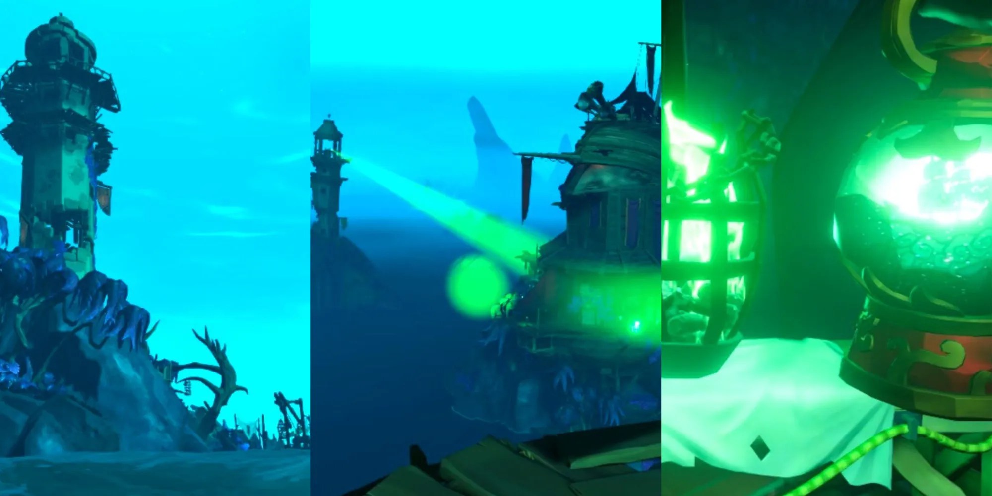 A Lighthouse, Lighthouse Puzzle, And Collecting A Flame With A Lantern In The A Hunter&rsquo;s Cry Adventure In Sea Of Thieves