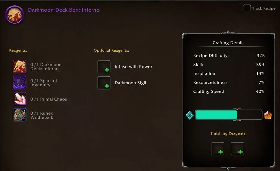 darkmoon deck dragonflight inferno