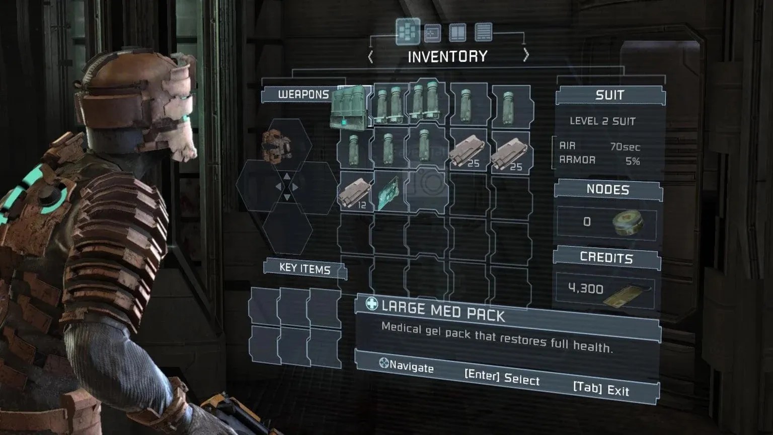 dead space inventory