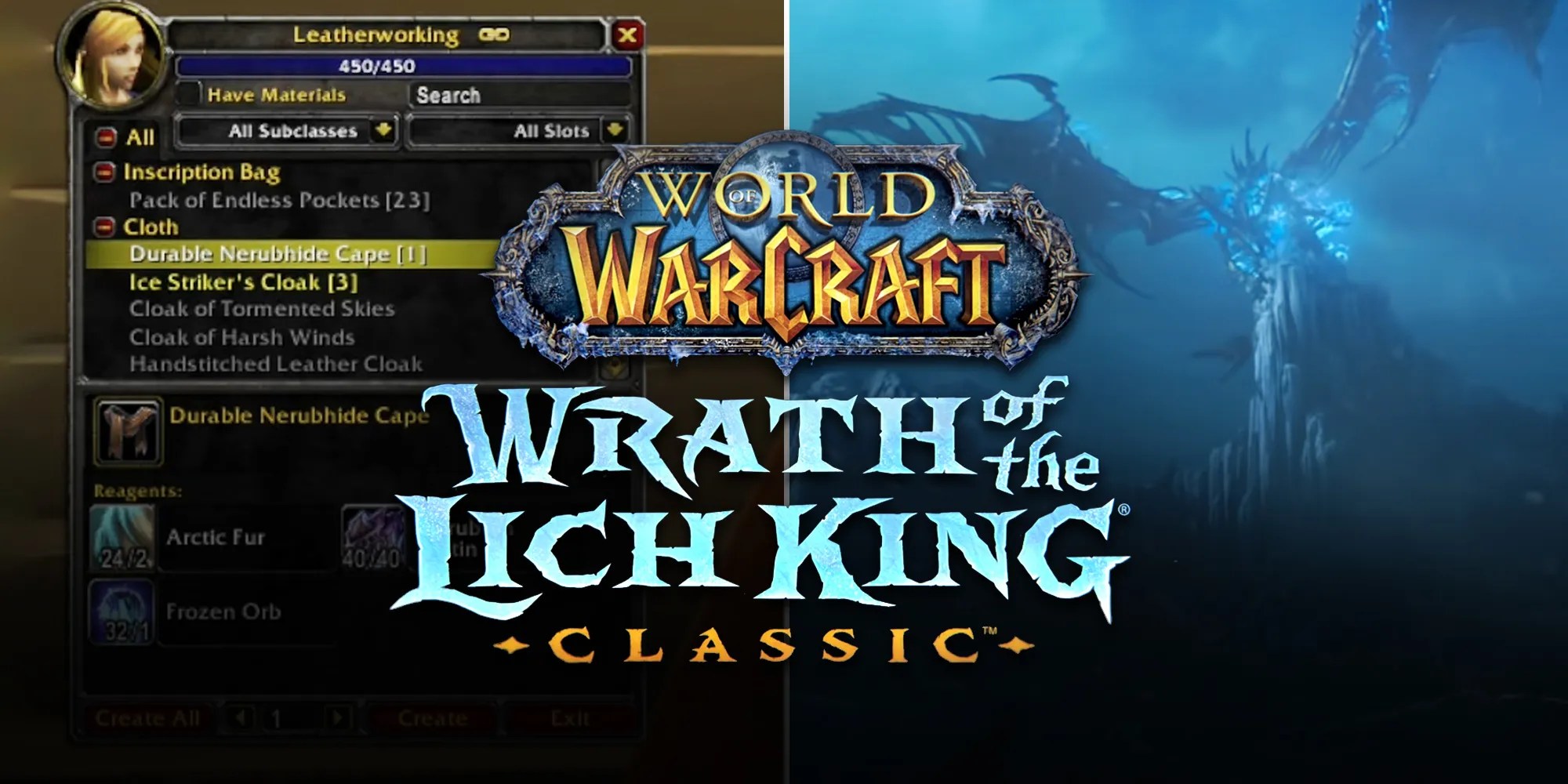 Leatherworking Guide 1 to 450 Wrath Classic (WOTLK)