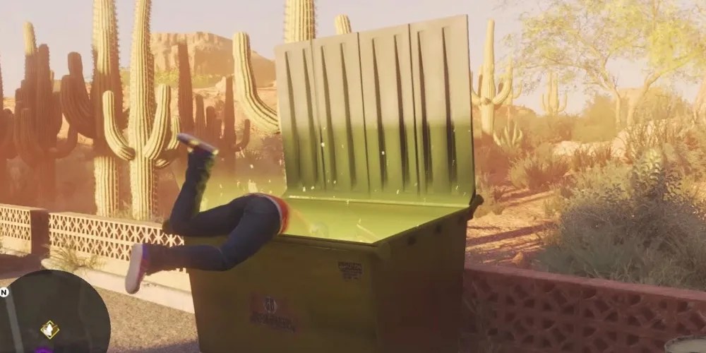 legend of zelda dumpster diving in saints row