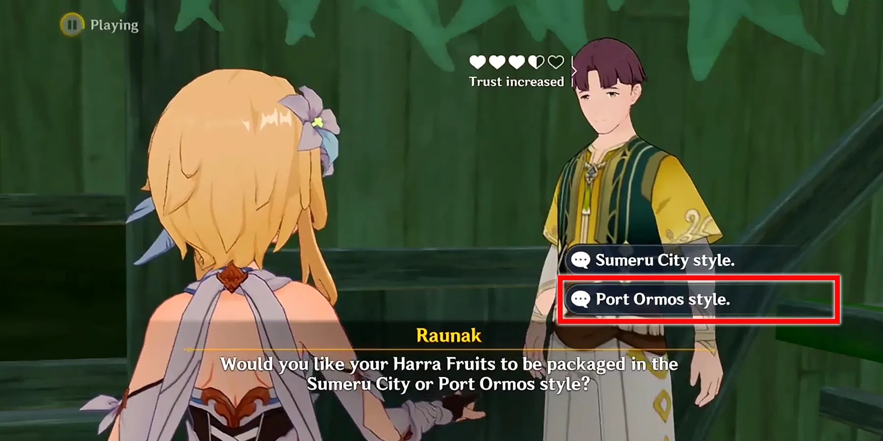 raunak third question answer in genshin impact