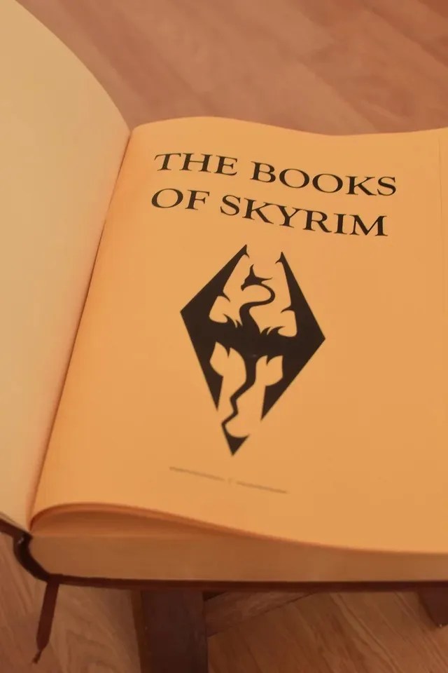 Elder Scrolls Fan Shows Off Custom Books of Skyrim