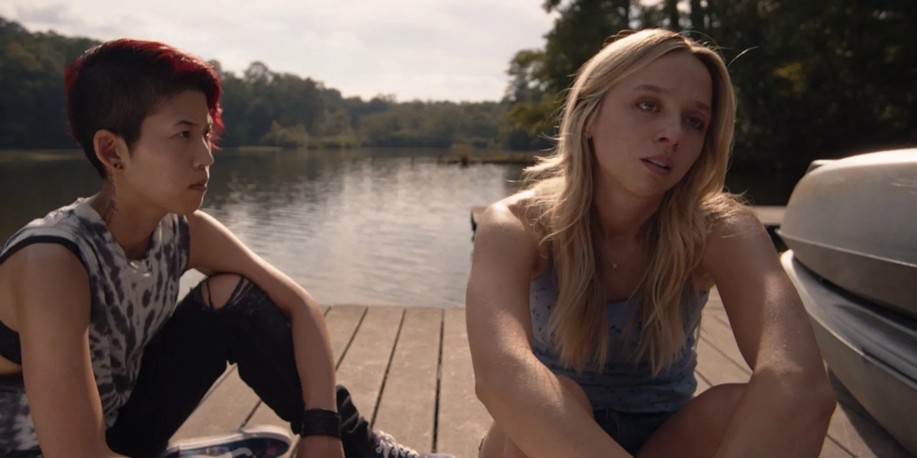 Veronica (Monique Kim) and Kim (Anna Lore) in They/Them