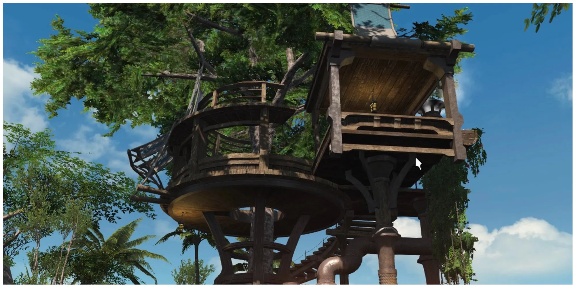 Island treehouse.