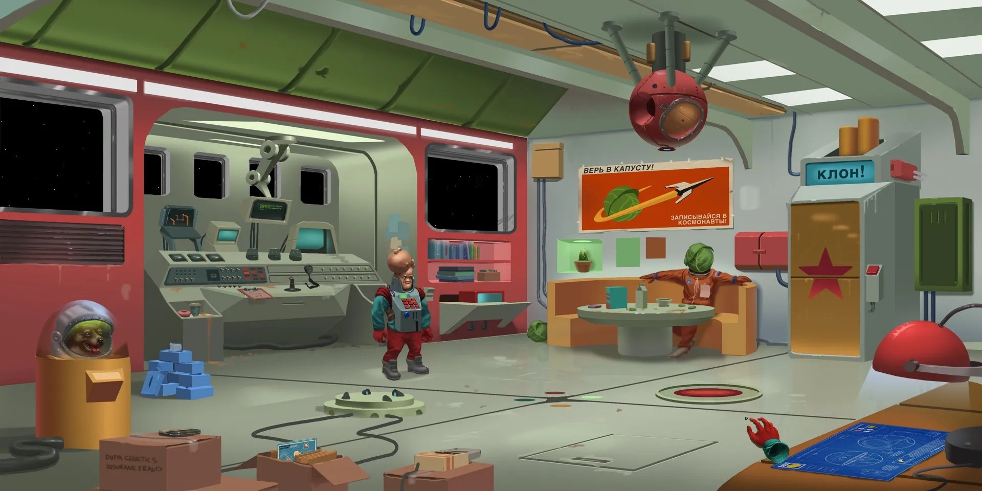 The character called Paradigm standing in a control center in Paradigm